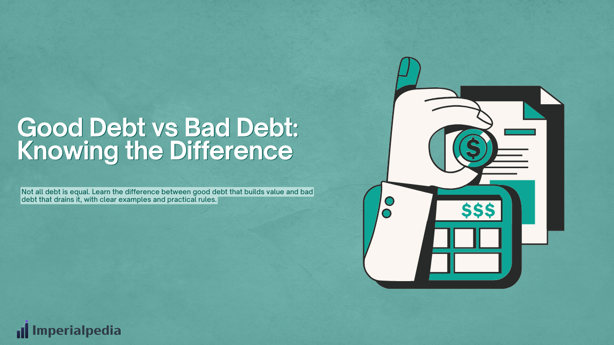 Good Debt vs Bad Debt: Knowing the Difference