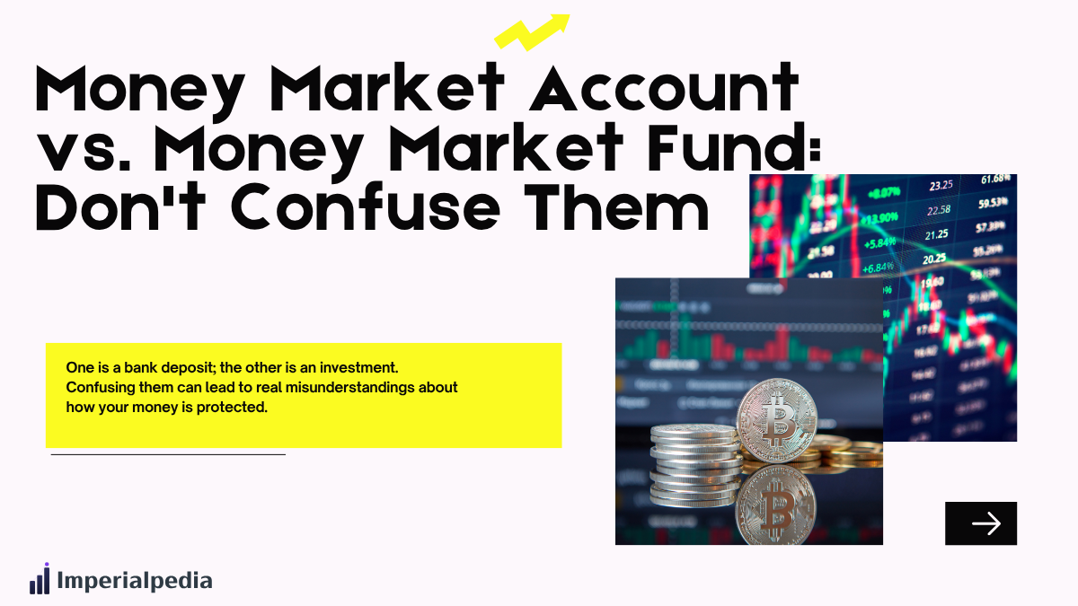 Money Market Account vs. Money Market Fund: Don't Confuse Them