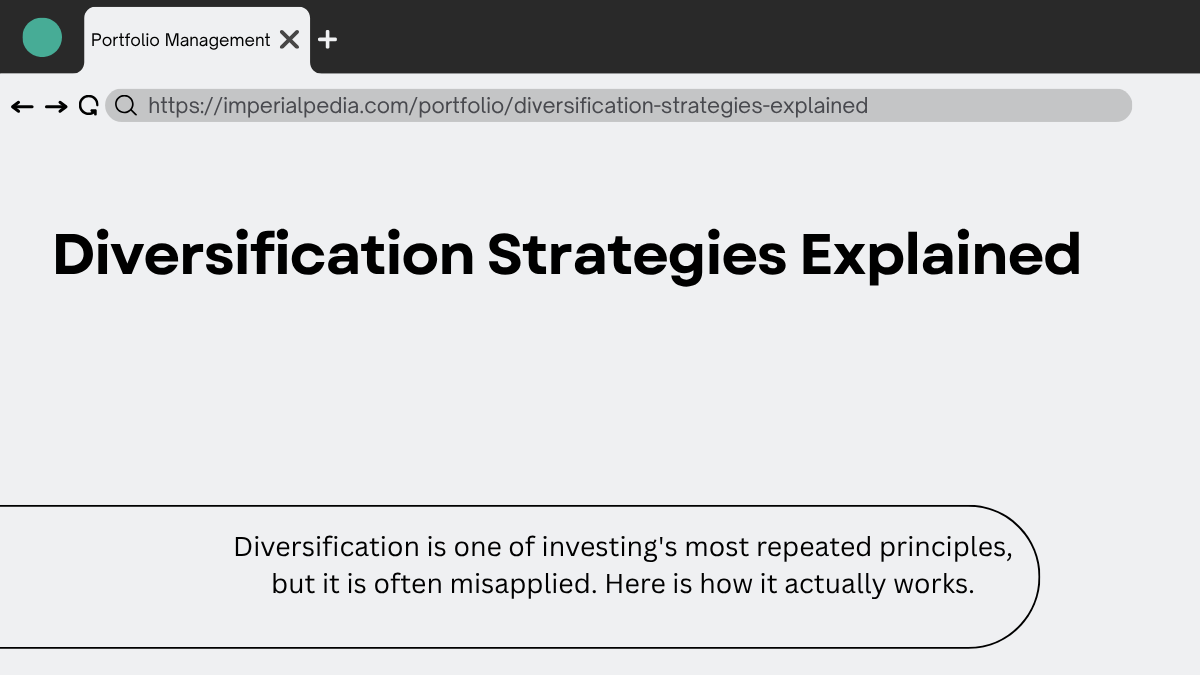 Diversification Strategies Explained