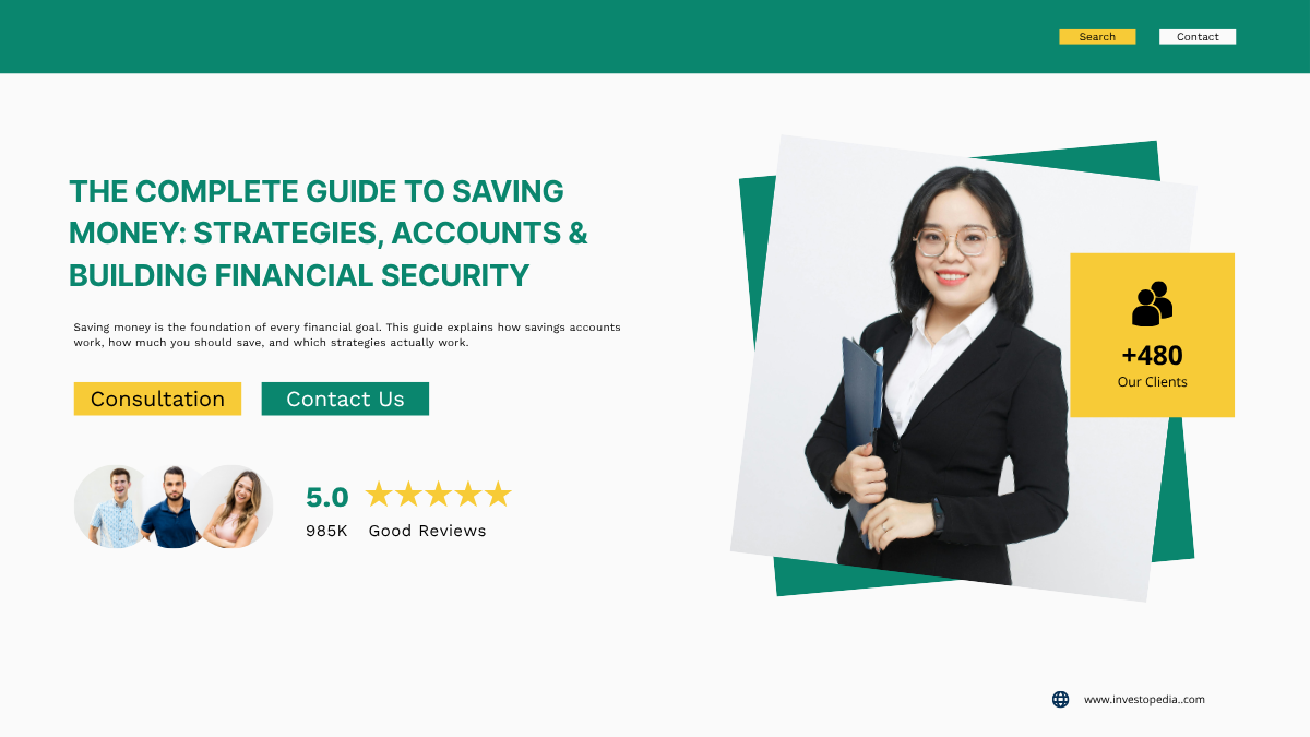 The Complete Guide to Saving Money: Strategies, Accounts & Building Financial Security