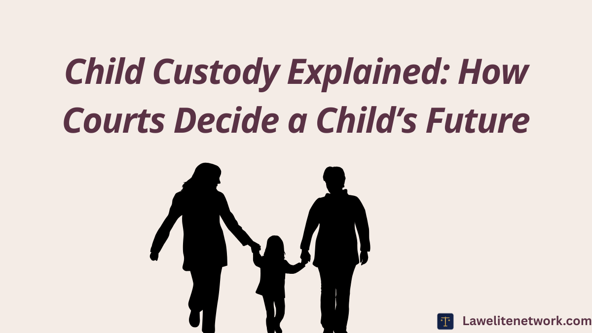 Child Custody Explained: Legal Custody, Physical Custody, and How Courts Decide