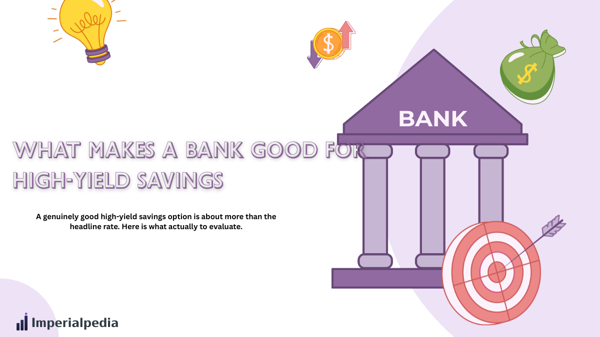 What Makes a Bank Good for High-Yield Savings
