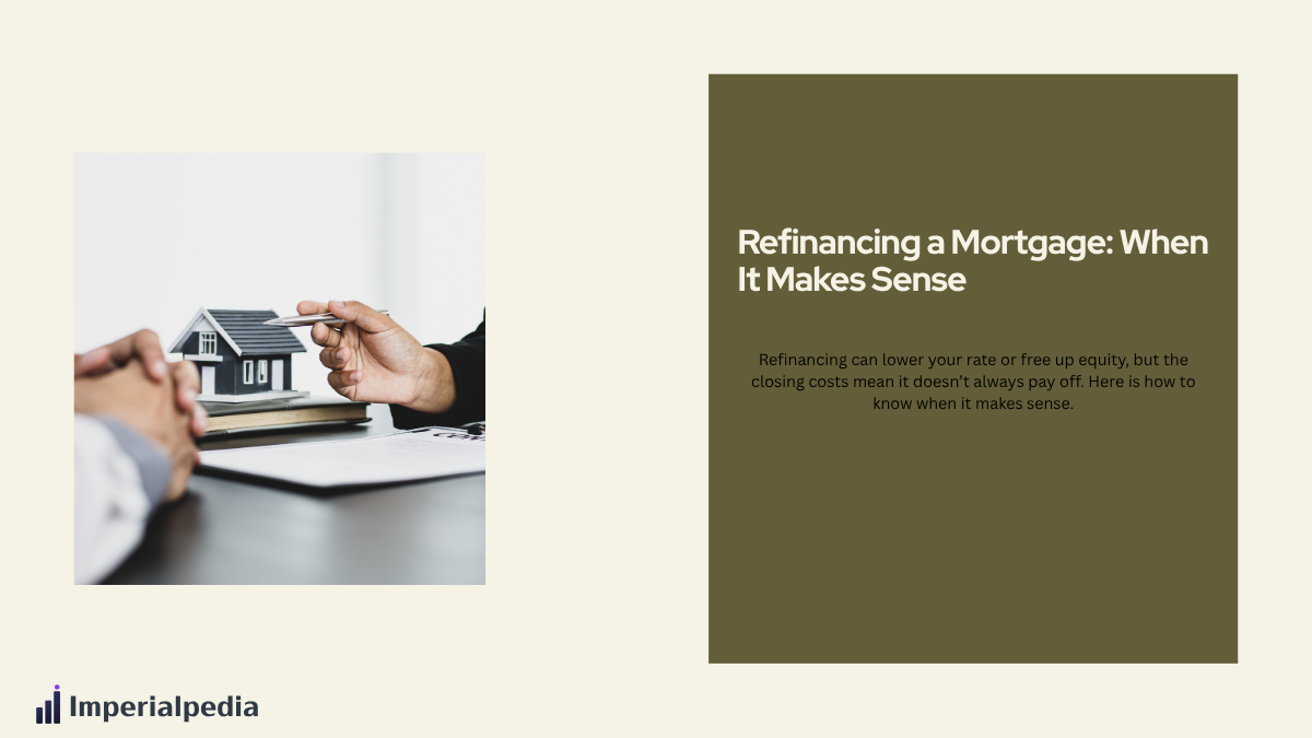 Refinancing a Mortgage: When It Makes Sense