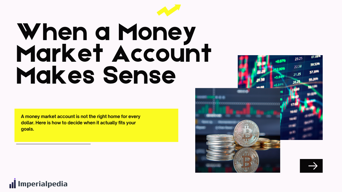 When a Money Market Account Makes Sense