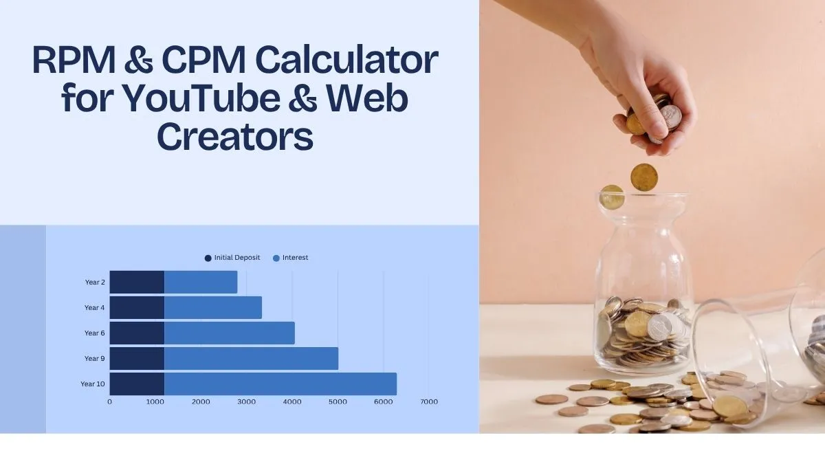 RPM & CPM Calculator for YouTube & Web Creators
