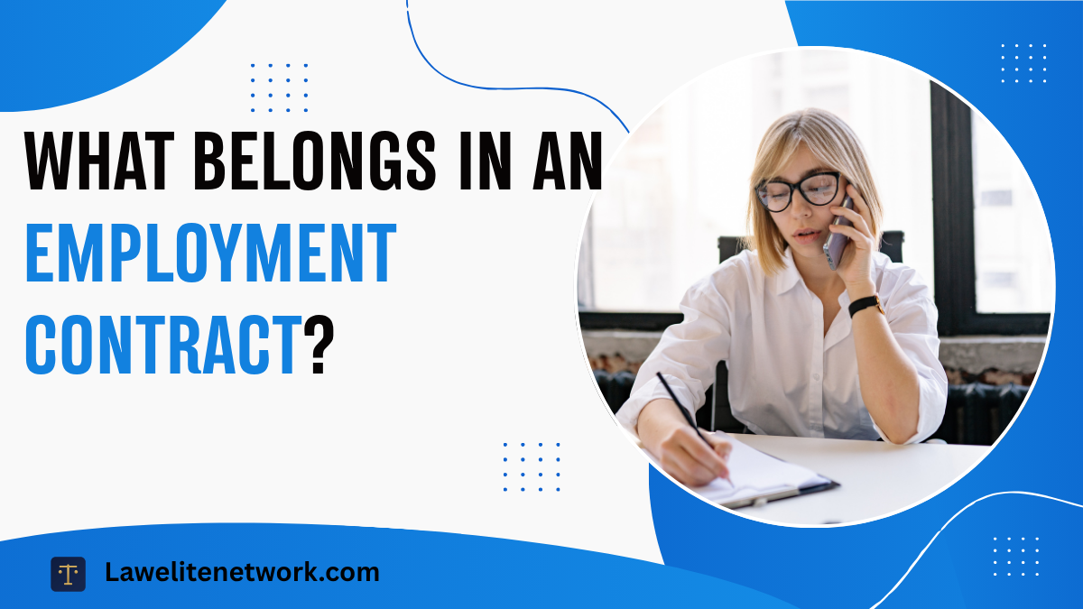 What Belongs in an Employment Contract