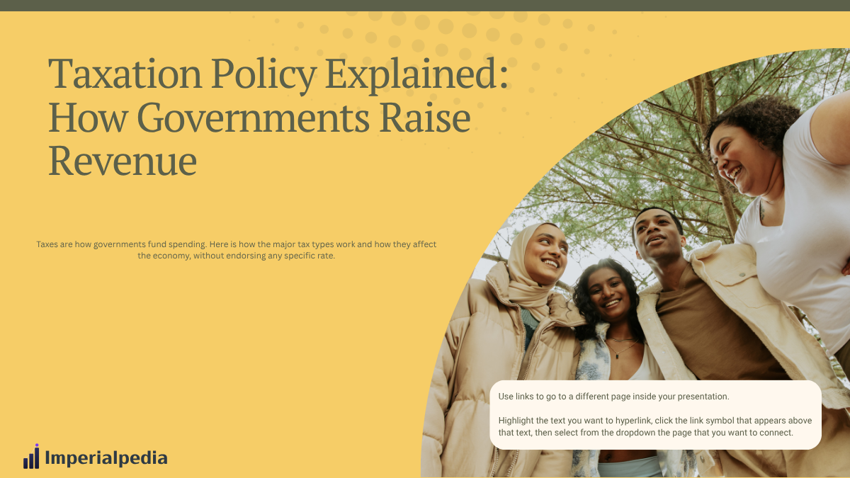 Taxation Policy Explained: How Governments Raise Revenue