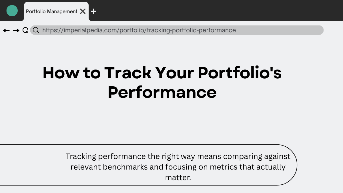 How to Track Your Portfolio's Performance
